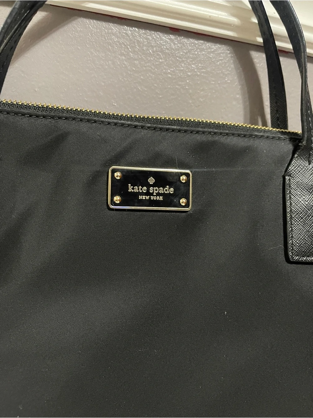 kate spade Black Nylon Laptop Bag